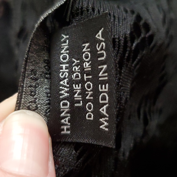 Reap What You Sew Crafts Elegant Black Lace Women's Blouse - Picture 13 of 16